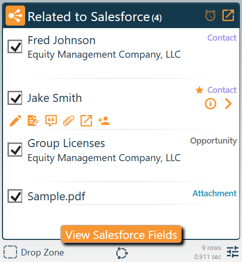 LinkPoint Connect for Salesforce email integration computer screen preview
